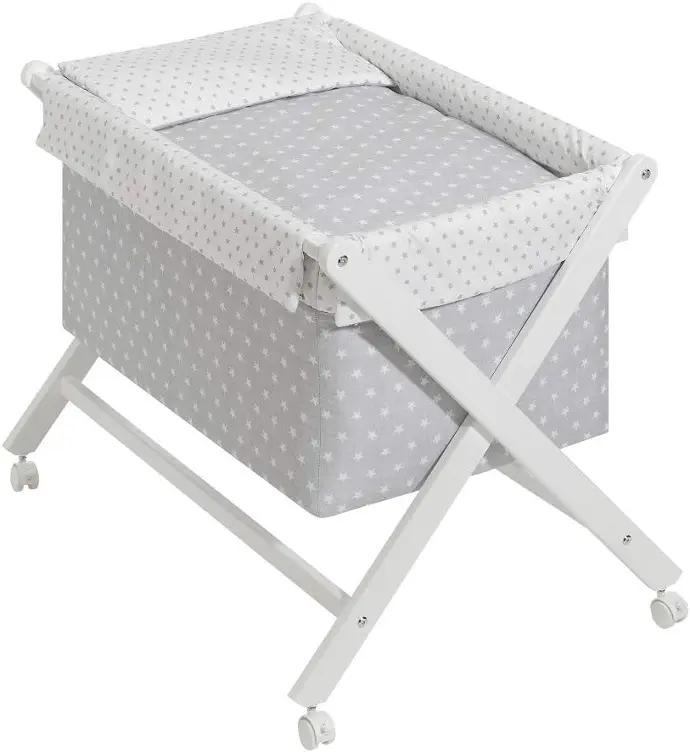Minicuna Blanca y Gris